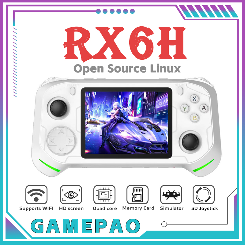Retro Gaming Console Handheld - 오픈 소스 RX6H 레트로 휴대용 비디오