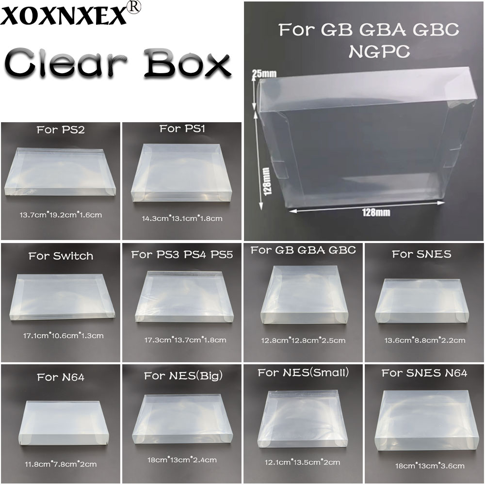 Game Cartridge Case - 투명 게임 박스 보호 케이스, 방진