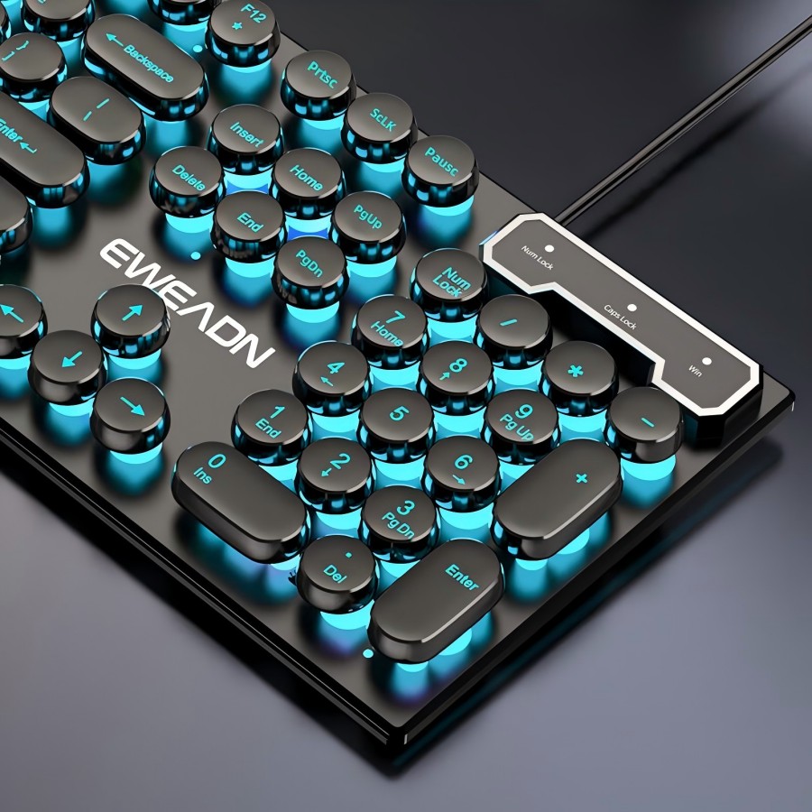 Retro Gaming Usb - EWEADN 타자기 게임용 키보드, 104 키,