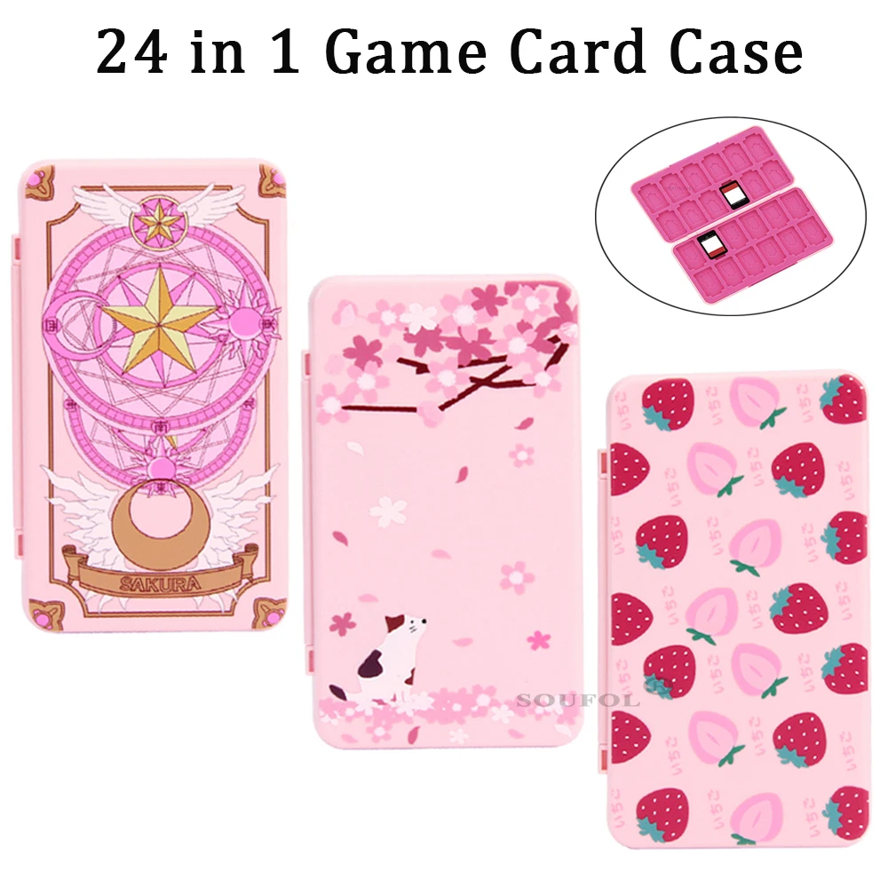 Game Cartridge Case - 24 in 1 귀여운 자기 게임