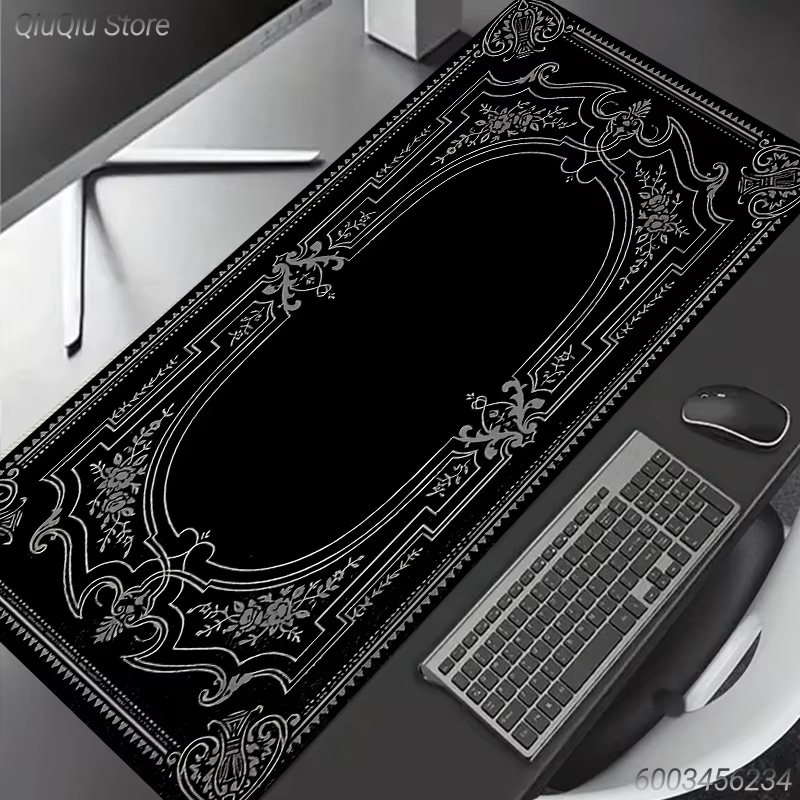 빈티지 바로크 플로럴 프레임 XXL 마우스 패드 블랙  - Retro Gaming Keyboard 리뷰 및 가격