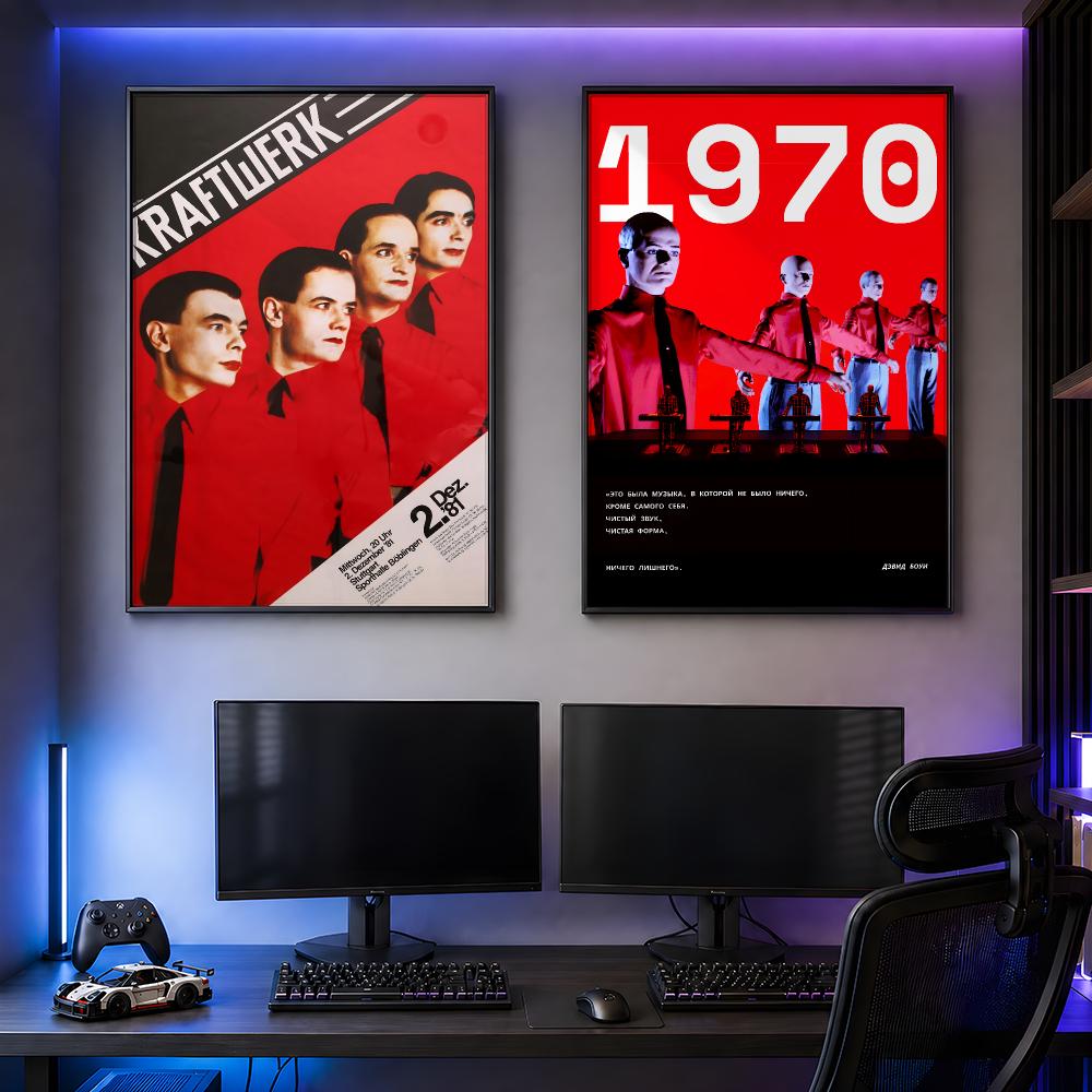 음악 Kraftwerk 레트로 포스터 PP 자체 접착식 - Retro Gaming Life 리뷰 및 가격