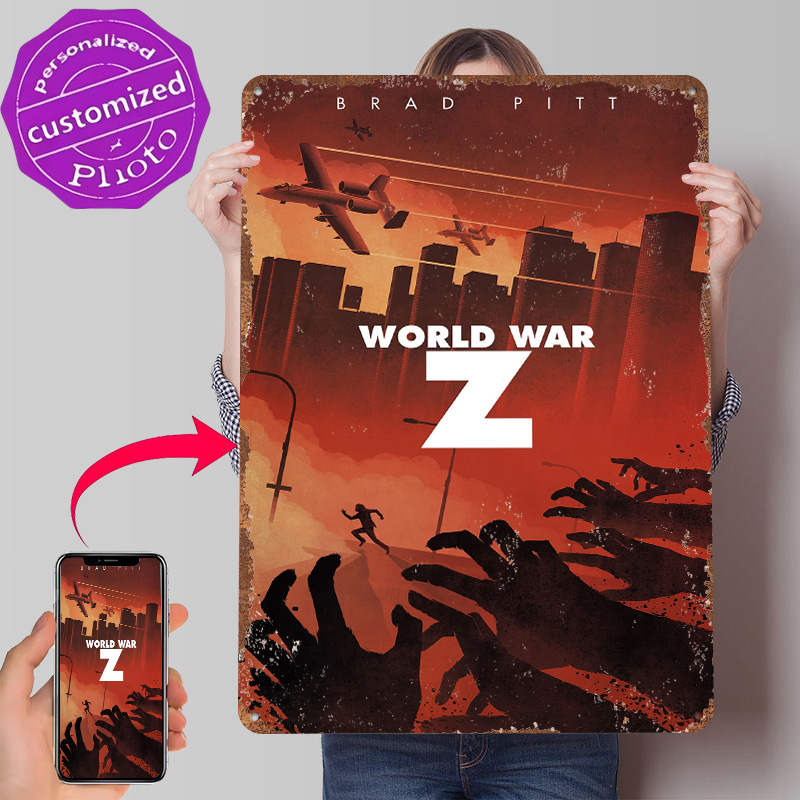 World War Z 대체 금속 포스터 맞춤형 벽 예술 - World Of Retro Gaming 리뷰 및 가격