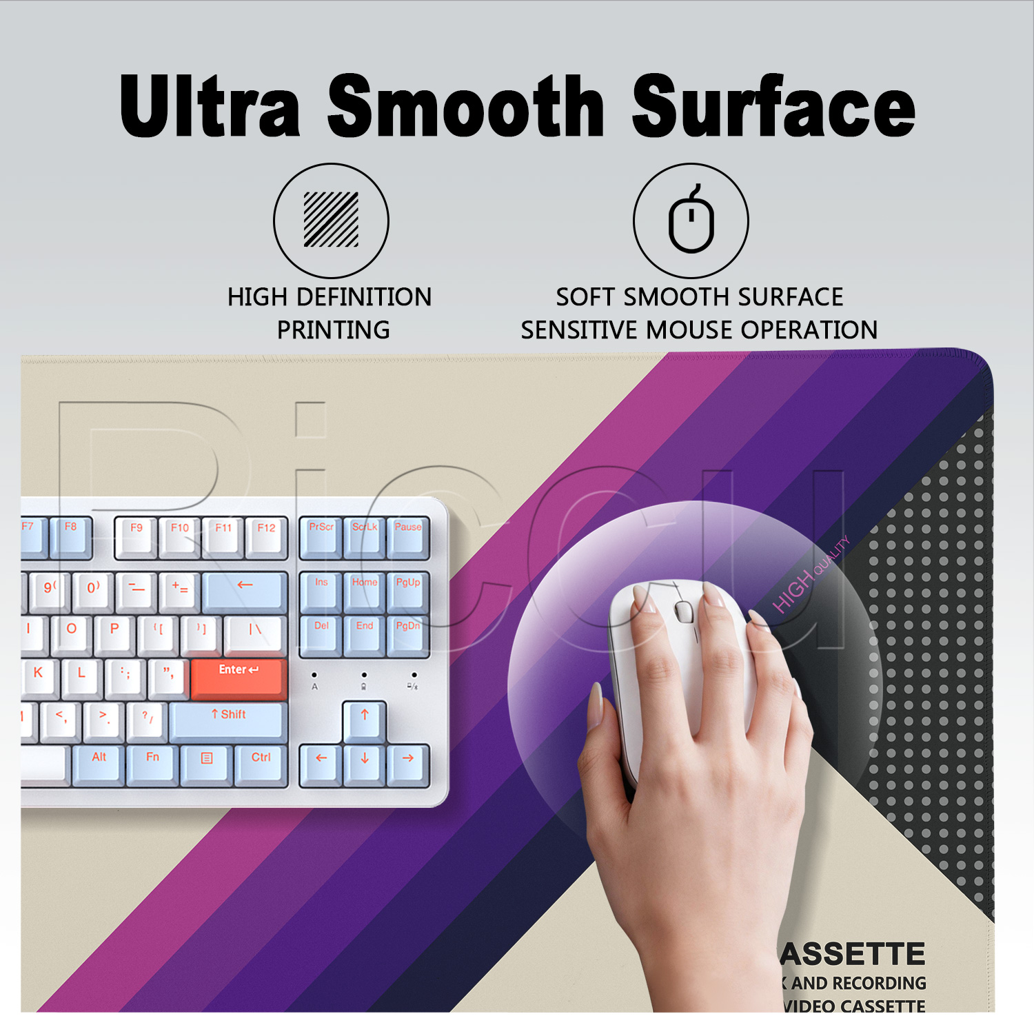마우스 패드 HD 인쇄 레트로 VHS 스타일 XXL 컴 - Retro Gaming Keyboard 리뷰 및 가격