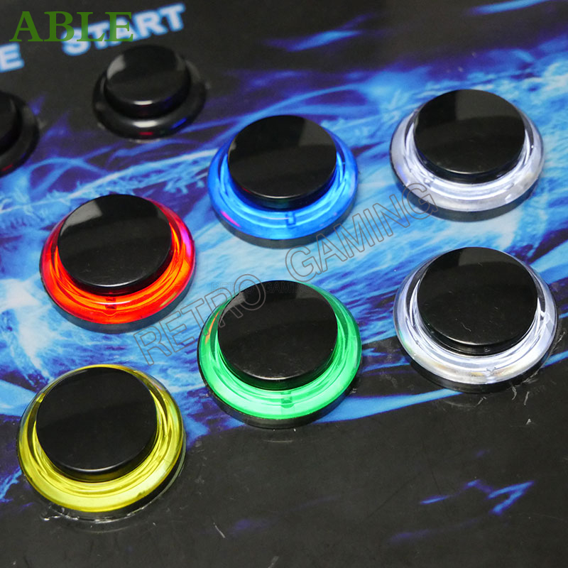 12pcs 6 색 아케이드 LED 푸시 버튼 28mm  - Retro Gaming Store 리뷰 및 가격
