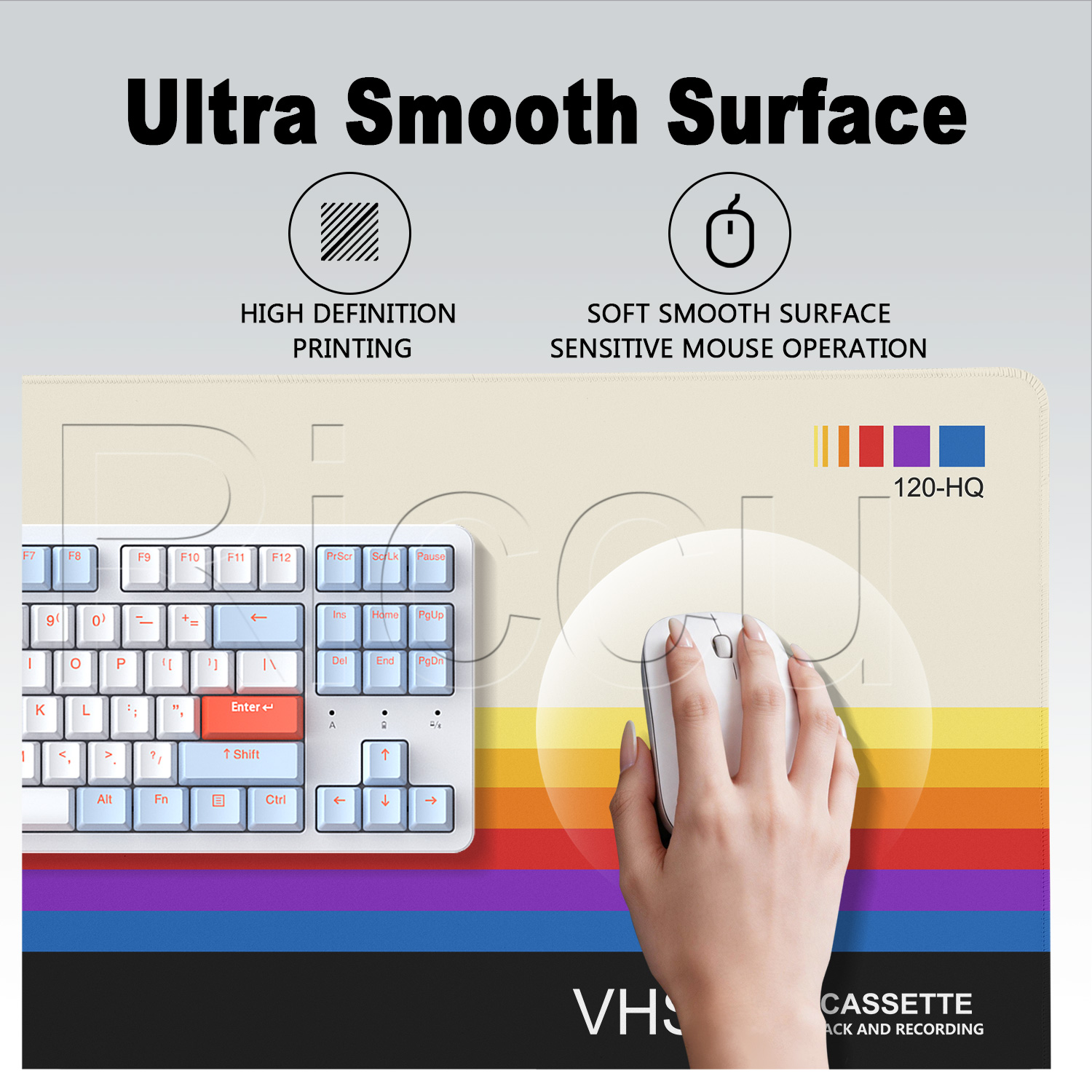대형 레트로 VHS 스타일 게이밍 마우스 패드, PC  - Retro Gaming Keyboard 리뷰 및 가격