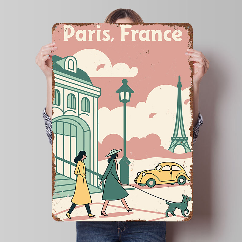 파리 프랑스 여행 인쇄 포스터 맞춤형 레트로 벽 예술  - Retro Gaming Paris 리뷰 및 가격